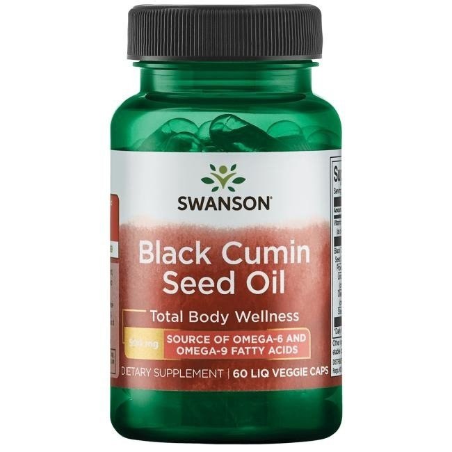 Swanson - Svartkumminolja, 500 mg - 60 flytande vegetabiliska kapslar | Vitaminer och MineralerVeganska produkterHälsa och välbefinnandeHälsokostkumminÖrter och växtbaserade preparatOmega & Näringsoljor | Apoteka