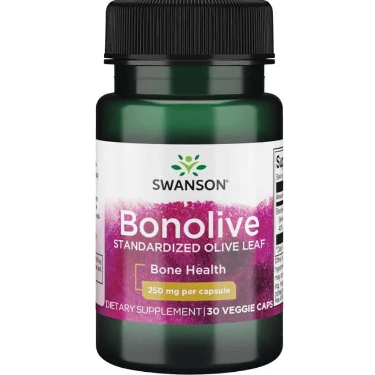Swanson - Bonolive Standardiserat Olivbladsextrakt, 250 mg - 30 Vegetabiliska Kapslar | Hälsa och välbefinnandeHälsokostFriska benÖrter och växtbaserade preparat | Apoteka