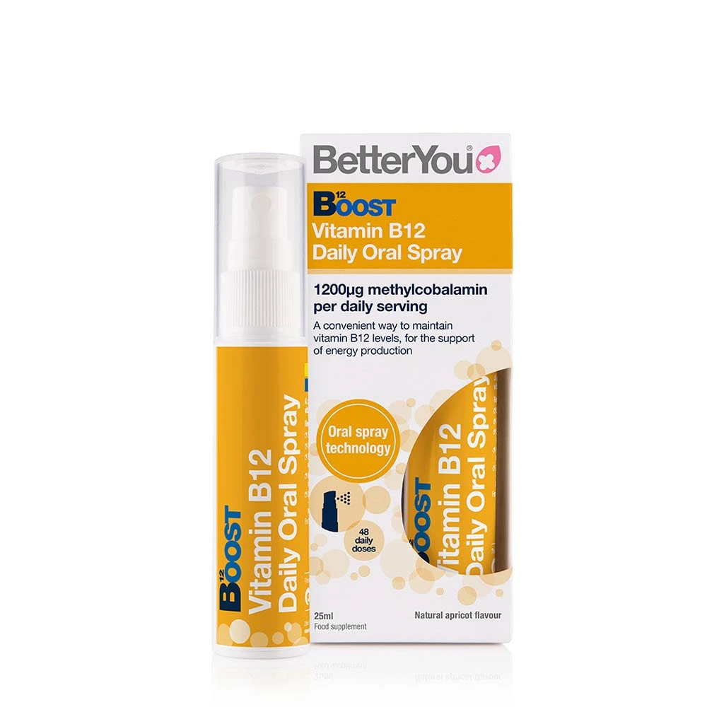 BetterYou - Boost B12 Munnspray, 25 ml | Vitaminer och MineralerVeganska produkterVissa vitaminerB-vitaminHälsokostB12 | Apoteka