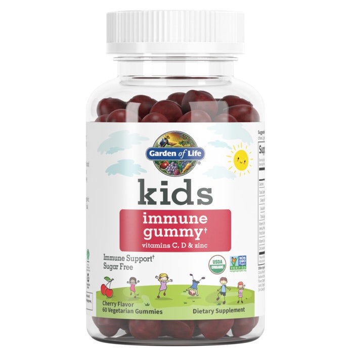Garden of Life - Barns Immun Gummy, Körsbär - 60 vegetariska gummier | Hälsa och välbefinnandeHälsokostGummibärBarns hälsa | Apoteka