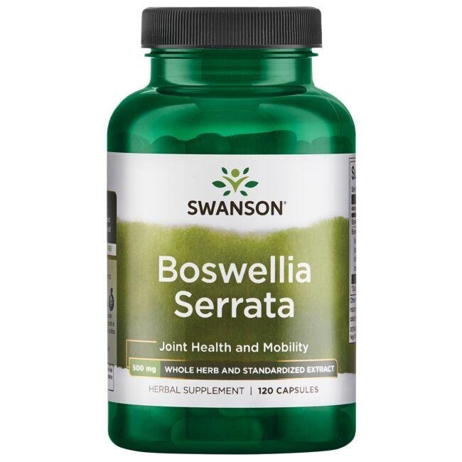 Swanson - Boswellia Serrata, 500 mg - 120 kapslar | Vitaminer och MineralerHälsa och välbefinnandeÖrttillskottHälsokostStöd för ledernaÖrter och växtbaserade preparat | Apoteka