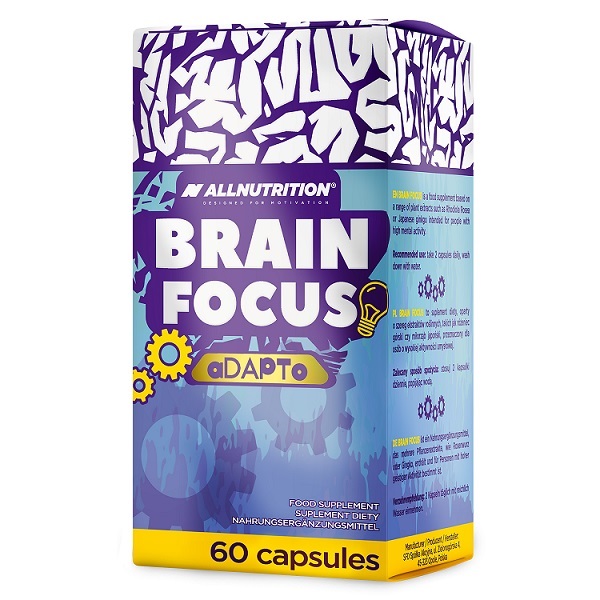Allnutrition - Brain Focus Adapto, 60 kapslar | Veganska produkterHälsa och välbefinnandeMental fokus och minneHälsokost | Apoteka