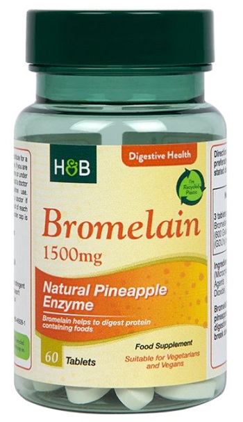 Holland &amp; Barrett - Bromelain, 1500 mg, 60 tabletter | Hälsa och välbefinnandeÖrttillskottHälsokost | Apoteka