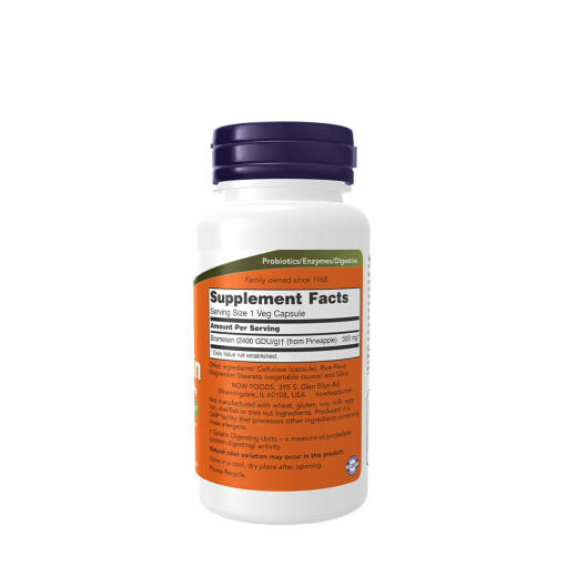 NOW - Bromelain, 500 mg kapslar - Bild 2