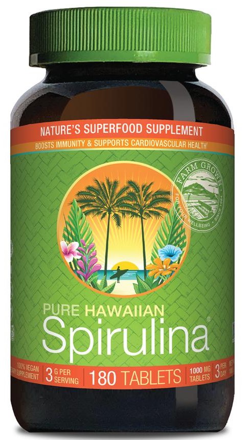 Cyanotech Co - Hawaiian Spirulina, 1000 mg, 180 tabletter | Vitaminer och MineralerSpirulina | Apoteka