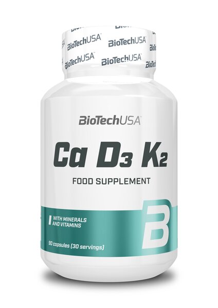 BioTechUSA - Ca D3 K2, 90 kapslar | Vitaminer och MineralerD-vitaminK-vitaminHälsokost | Apoteka