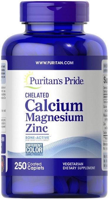 Puritans Pride - Kalcium Magnesium Zink, 250 tabletter | Vitaminer och MineralerZinkHälsa och välbefinnandeHälsokostMagnesiumKalcium | Apoteka