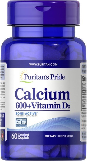 Puritans Pride - Kalcium + Vitamin D3, 60 tabletter | Vitaminer och MineralerHälsa och välbefinnandeD-vitaminHälsokostKalcium | Apoteka