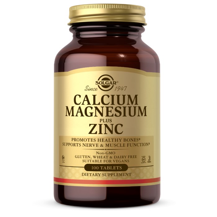 Solgar - Kalcium Magnesium Plus Zink, 100 tabletter | Vitaminer och MineralerVissa mineralerZinkHälsa och välbefinnandeHälsokostMagnesiumKalkKalcium | Apoteka
