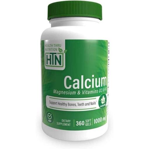 Calcium med magnesium og vitaminerne D3 og K - 360 softgels