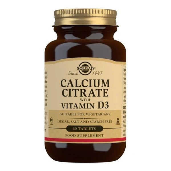 Solgar - Kalciumcitrat med Vitamin D3, 60 tabletter | Vitaminer och MineralerVissa mineralerHälsa och välbefinnandeVissa vitaminerD-vitaminHälsokostKalkStöd för ledernaD3Kalcium | Apoteka