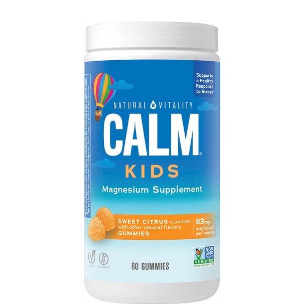 Natural Vitality - Calm Kids Gummies, Söt Citrus, 60 gummibjörnar | Veganska produkterHälsa och välbefinnandeHälsokostGummibärBarns hälsa | Apoteka