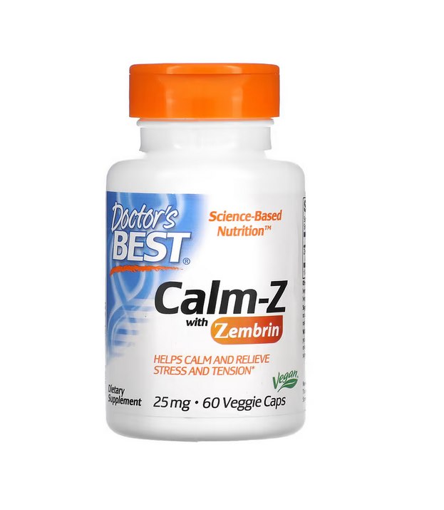 Doctors Best - Calm med Zembrin, 25 mg - 60 vegkapslar | Vitaminer och MineralerVeganska produkterHälsa och välbefinnandeHälsokostFörbättra humöret | Apoteka