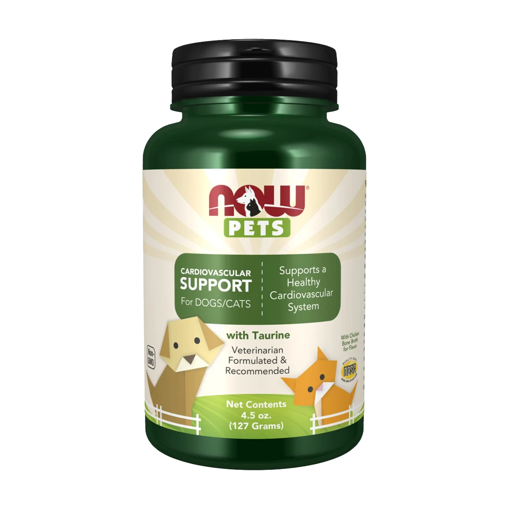 NOW Pets - Kardiovaskulärt Stöd för Hundar & Katter, storlek | Hälsa och välbefinnandeImmunförsvaretHälsokostKosttillskott för husdjurStöd för ledernaTaurin | Apoteka
