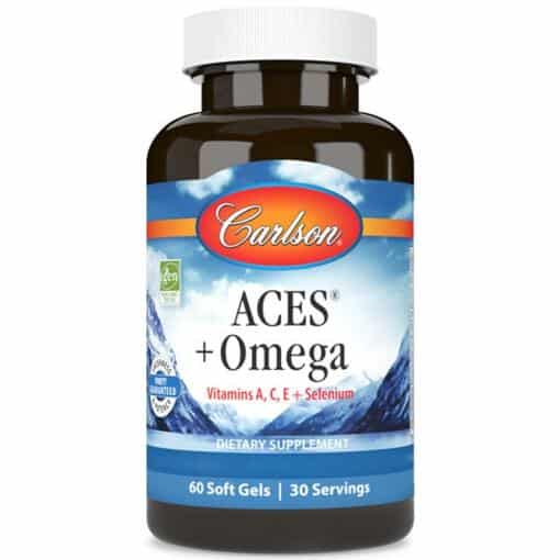 Carlson Labs - ACES + Omega, 60 mjukkapslar - Bild 2
