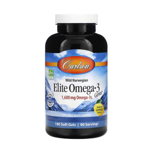 Carlson Labs - Elite Omega-3 Gems, 1600 mg, 180 mjukkapslar - Bild 2