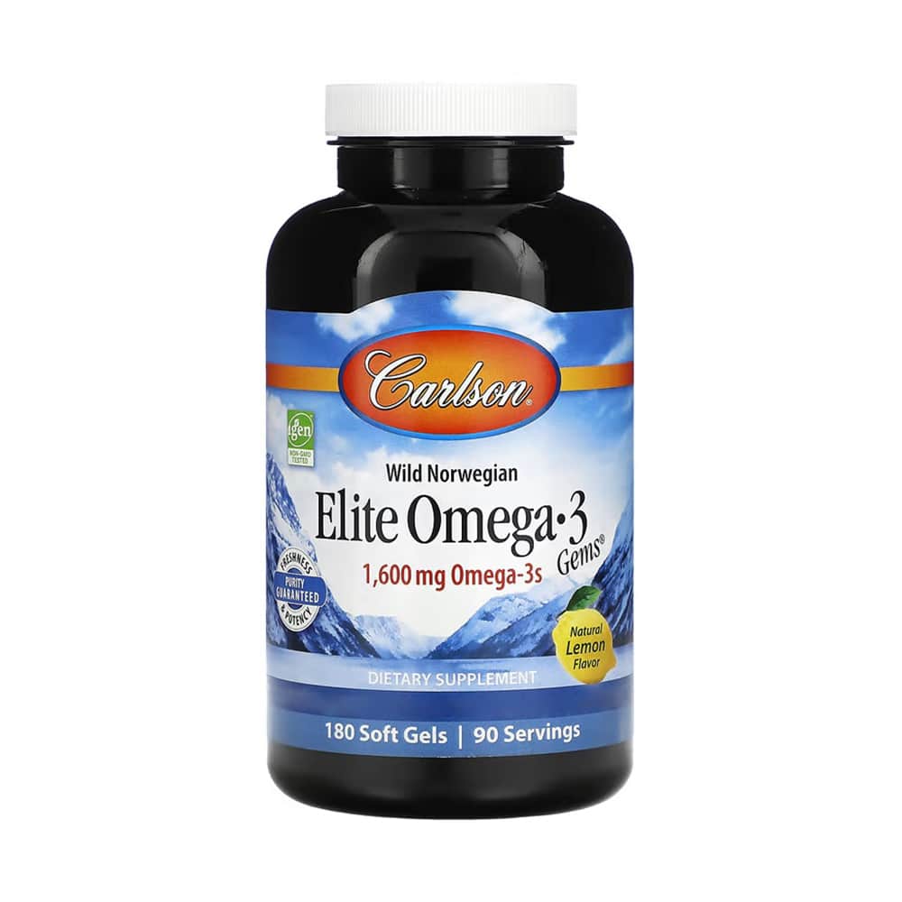 Carlson Labs - Elite Omega-3 Gems, 1600 mg, 180 mjukkapslar | Omega och fiskoljaHälsokostOmega & Näringsoljor | Apoteka