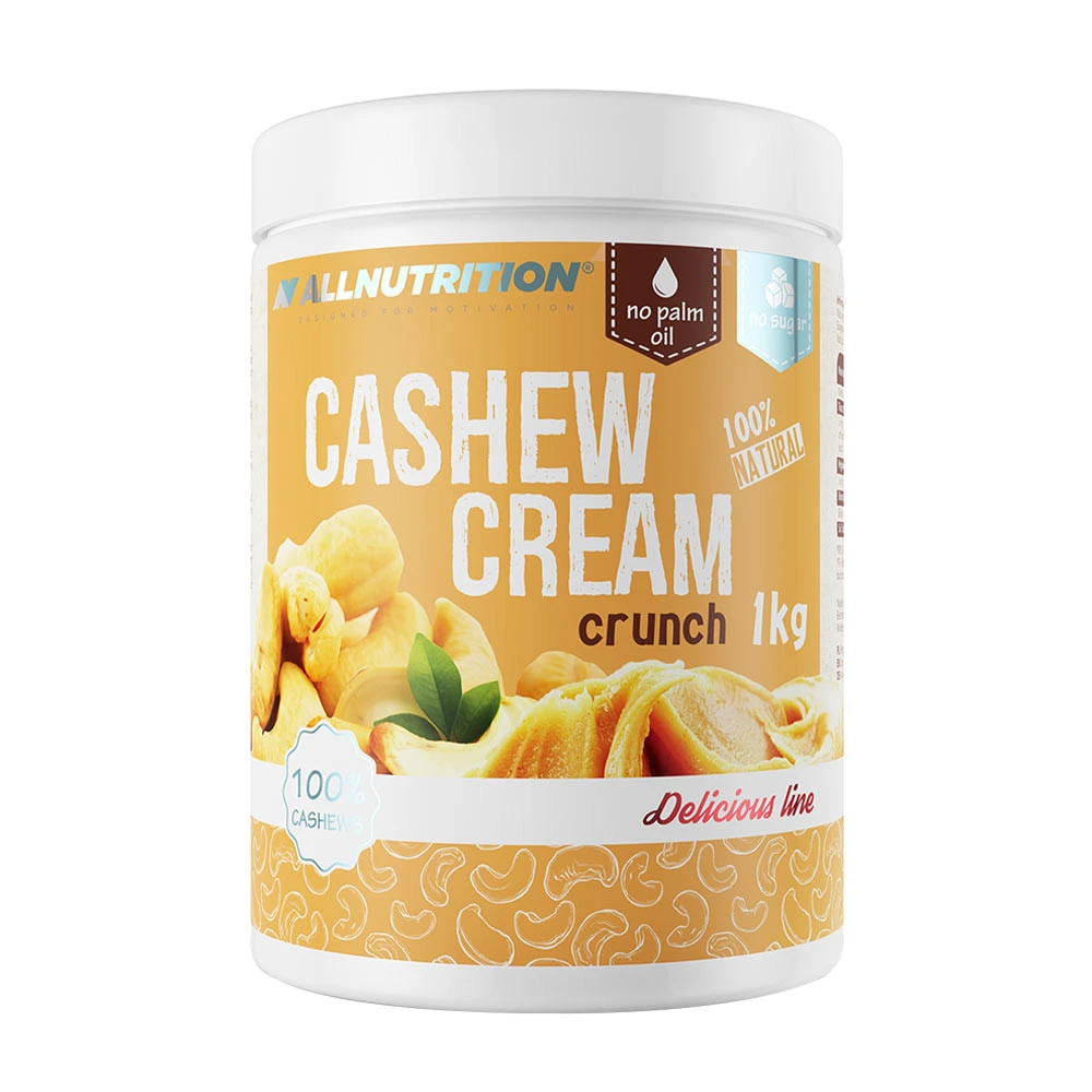 Allnutrition - Cashewkräm, Crunchy - 1000g | Veganska produkterHälsokostNötsmör | Apoteka