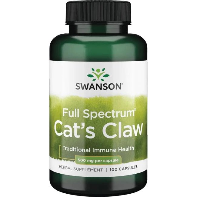 Swanson - Cats Claw, 500 mg - 100 kapslar | Vitaminer och MineralerHälsa och välbefinnandeÖrttillskottHälsokostKattens kloÖrter och växtbaserade preparat | Apoteka