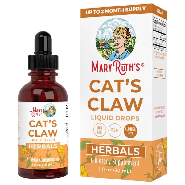 MaryRuth Organics - Cats Claw Flytande Droppar, 30 ml | Veganska produkterHälsokostKattens kloÖrter och växtbaserade preparat | Apoteka