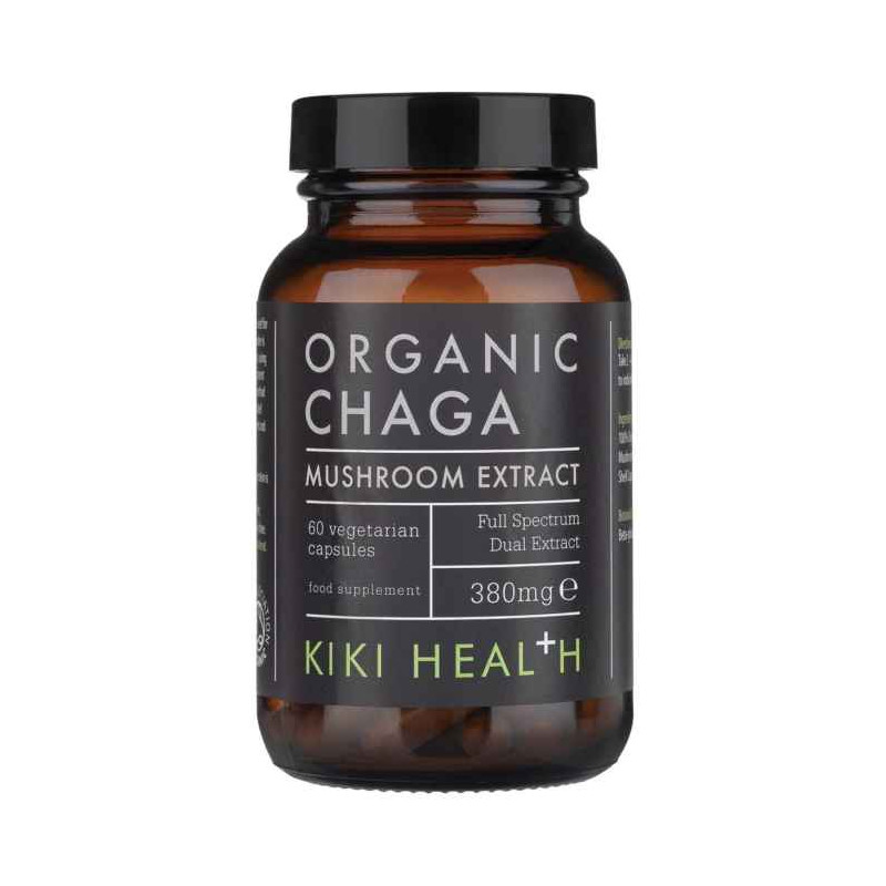 KIKI Health - Chagaextrakt, 380 mg - 60 vegetabiliska kapslar | Vitaminer och MineralerVeganska produkterHälsa och välbefinnandeHälsokostSvamptillskottÖrter och växtbaserade preparat | Apoteka