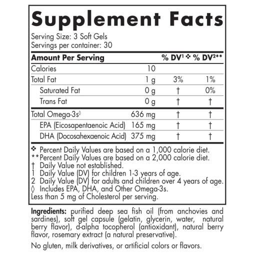 636mg Berry Punch - 90 mini softgels