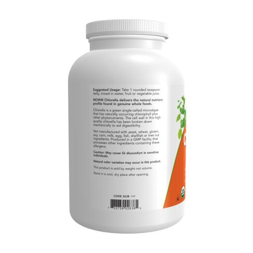 NOW Foods - Chlorella, Rent Pulver, 113g - Bild 3