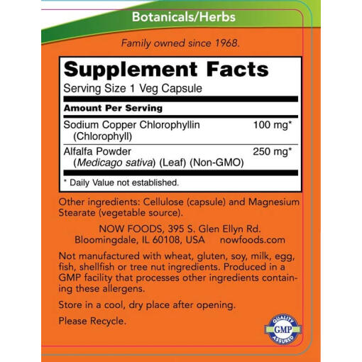 NOW - Klorofyll, 100 mg - Bild 2