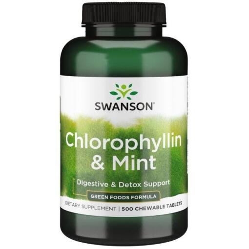 Chlorophyllin & Mint - 500 chewable tablets