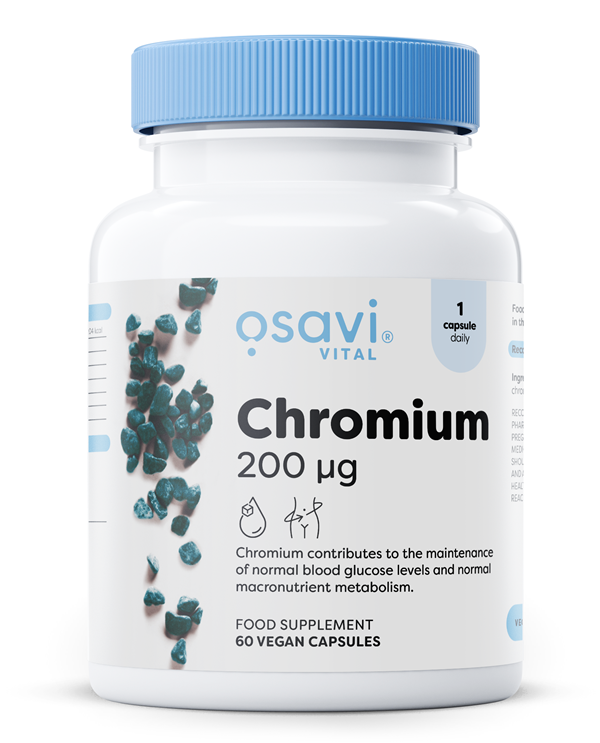 Osavi - Krom, 200 mcg, 60 vegankapslar | Vitaminer och MineralerVeganska produkterHälsa och välbefinnandeKosttillskott för kvinnorHälsokostKrompikolinat | Apoteka