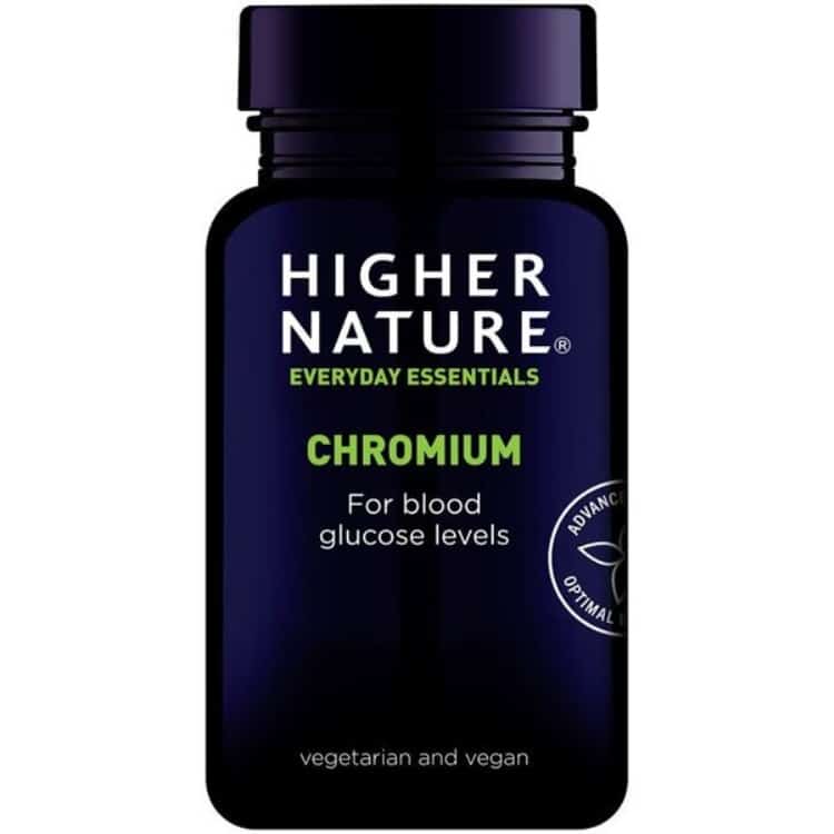 Higher Nature - Krom, 90 tabletter | Vitaminer och MineralerHälsa och välbefinnandeHälsokostSpeciell formelKrompikolinat | Apoteka