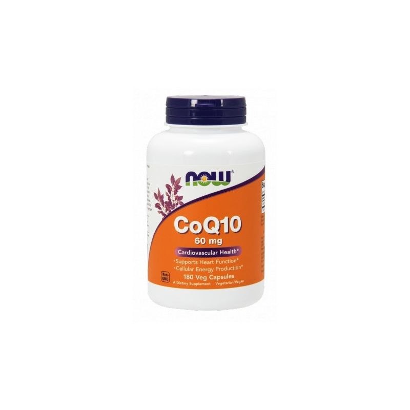 NOW Foods - CoQ10, 60 mg, 180 vegetabiliska kapslar | Vitaminer och MineralerVeganska produkterHälsa och välbefinnandeHälsokostCoQ10Koenzym Q10 | Apoteka