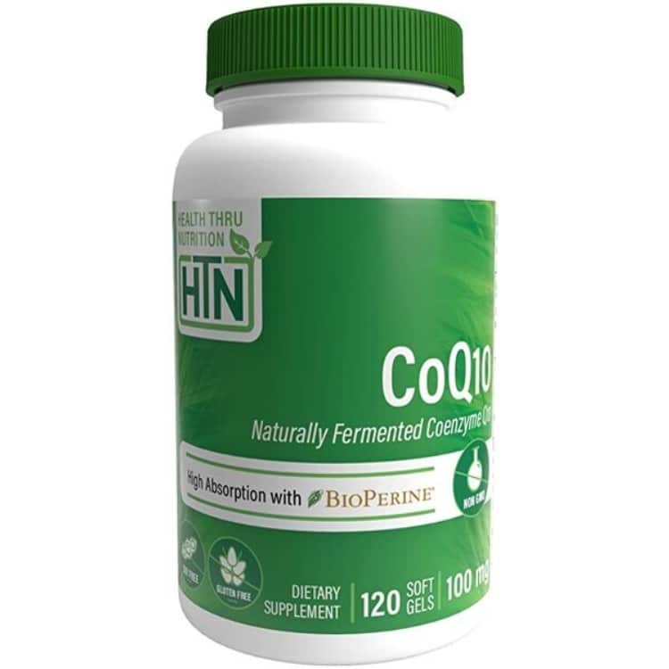 Health Thru Nutrition - CoQ10 med BioPerine, 120 mjukkapslar | Hälsa och välbefinnandeAntioxidanterHälsokostKoenzym Q10 | Apoteka