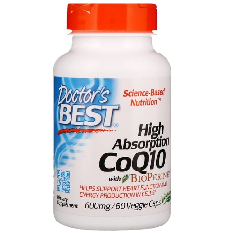 Doctors Best - CoQ10 med hög absorption och BioPerine, 600 mg - 60 vcaps | Vitaminer och MineralerVeganska produkterHälsa och välbefinnandeHälsokostKoenzym Q10 | Apoteka