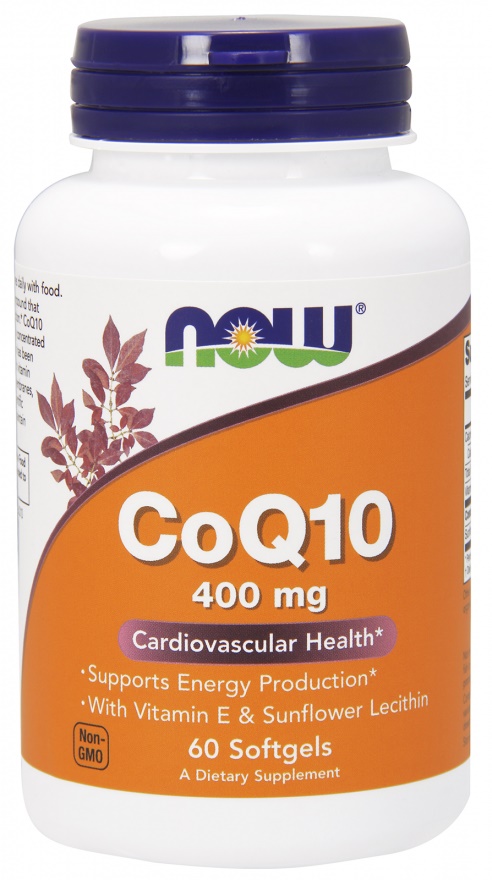 NOW Foods - CoQ10 med Lecitin &amp; Vitamin E, 400 mg - 60 mjukkapslar | Vitaminer och MineralerHälsa och välbefinnandeAntioxidanterHälsokostCoQ10Koenzym Q10 | Apoteka
