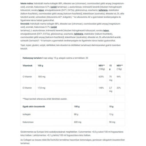 BioTechUSA - Kollagen, Svart Hallon, 300g - Bild 6