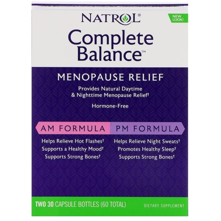 Natrol - Complete Balance för Menopaus, AM/PM, 30 + 30 kapslar | Vitaminer och MineralerHälsa och välbefinnandeKosttillskott för kvinnorAntioxidanterSexuell hälsaHälsokost | Apoteka
