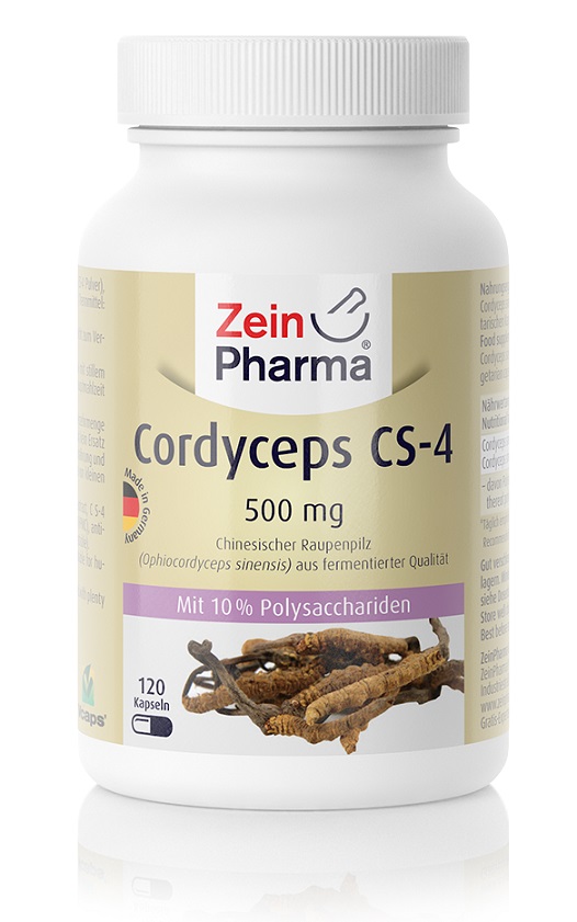 Zein Pharma - Cordyceps CS-4, 500 mg - 120 kapslar | Veganska produkterHälsa och välbefinnandeHälsokostSvamptillskottÖrter och växtbaserade preparat | Apoteka