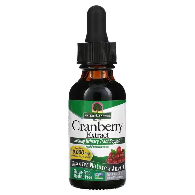 Natures Answer - Tranbärsextrakt, 30 ml | Vitaminer och MineralerHälsa och välbefinnandeÖrttillskottHälsokostUrinvägshälsaÖrter och växtbaserade preparat | Apoteka
