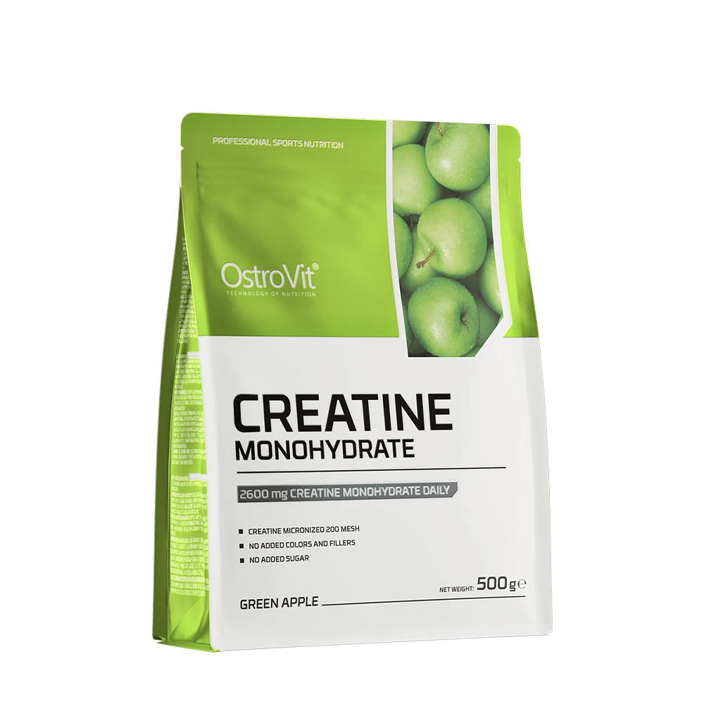 OstroVit - Kreatinmonohydrat, Grönt Äpple - 500g | Vitaminer och MineralerHälsokostKreatintillskottKreatinmonohydrat | Apoteka