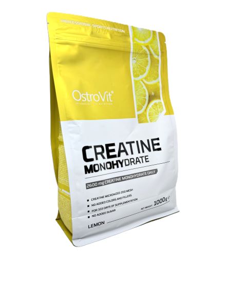 OstroVit - Kreatinmonohydrat, Citron - 1000g | HälsokostKreatintillskottKreatinmonohydratFitness och träning | Apoteka