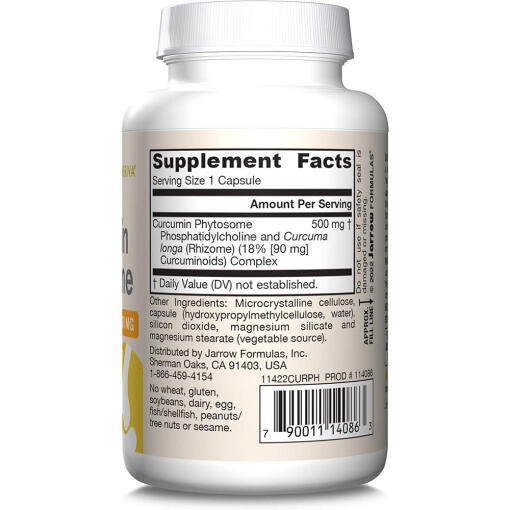 Jarrow Formulas - Curcumin Phytosome (Meriva), 500 mg - 60 vegetabiliska kapslar - Bild 3