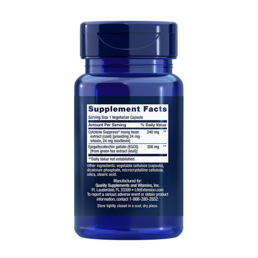 Life Extension - Cytokine Suppress med EGCG, 30 kapslar - Bild 2