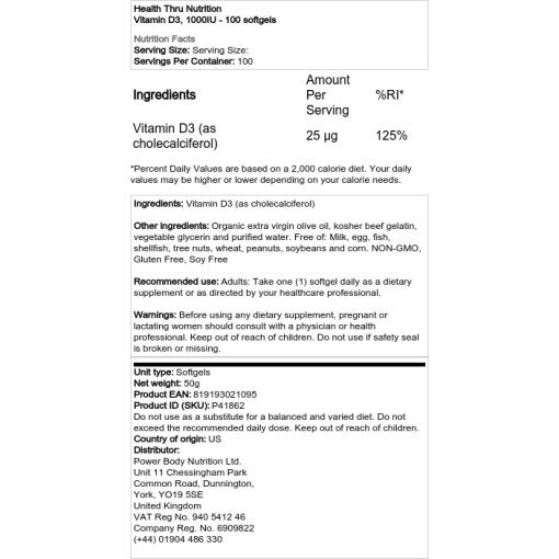 2000 IE - 365 softgels