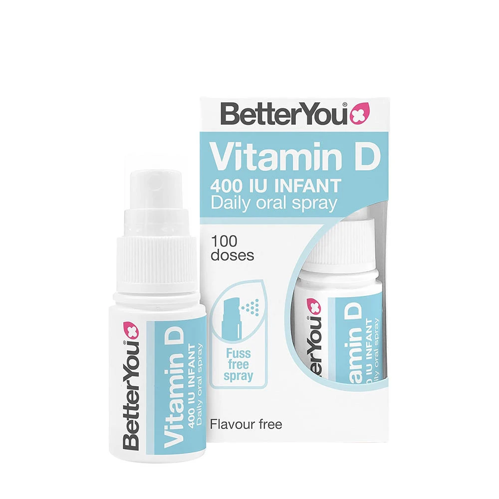 BetterYou - DLux Infant Dagligt Vitamin D Munspray, 15 ml | Vitaminer och MineralerHälsa och välbefinnandeD-vitaminHälsokostBarns hälsa | Apoteka