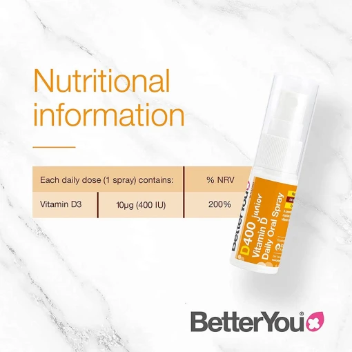 BetterYou - DLux Junior Dagligt Vitamin D Munsspray, 15 ml - Bild 2