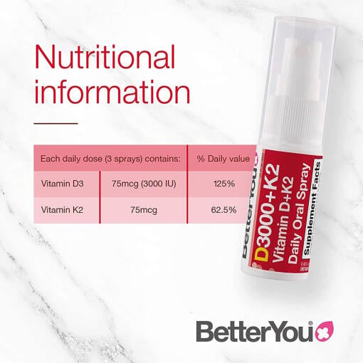 BetterYou - DLux+ Daglig Munspray med Vitamin D och K2, 12 ml - Bild 2