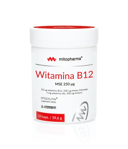 Dr. Enzmann MSE - Vitamin B12 MSE, 250 mcg (120 kapslar) | Vitaminer och MineralerVissa vitaminerFolatB12Folsyra | Apoteka