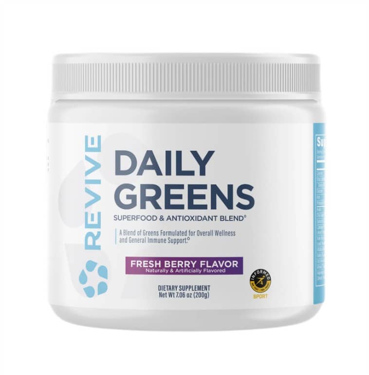 Revive - Daily Greens Superfood & Antioxidantblandning, Fresh Berry - 200g | AntioxidanterHälsokostSpirulina | Apoteka