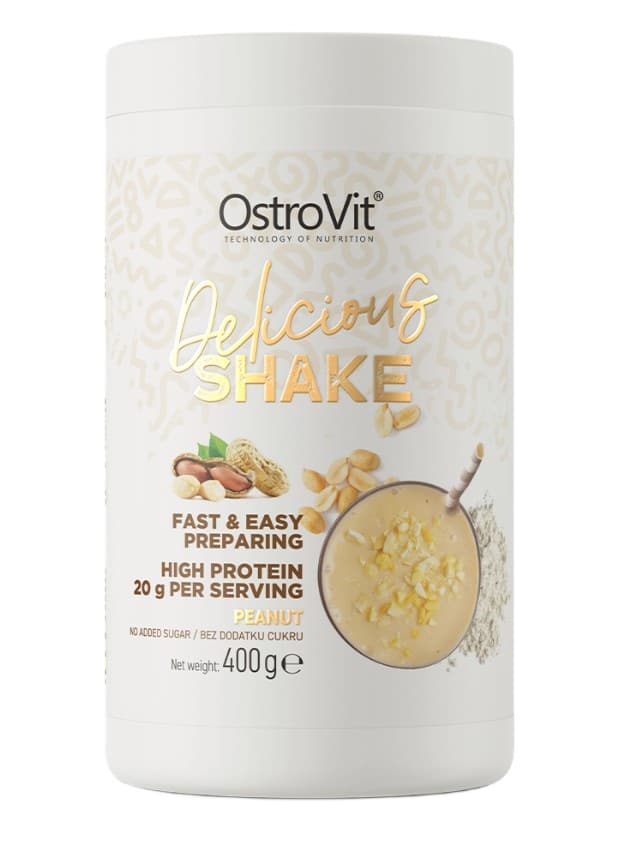OstroVit - Delicious Shake, Jordnötssmak - 400g | Nya produkterHälsokostProteinbarsVassleprotein | Apoteka